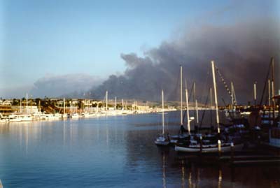 Photographs of the 1993 Laguna Beach Wildfire.