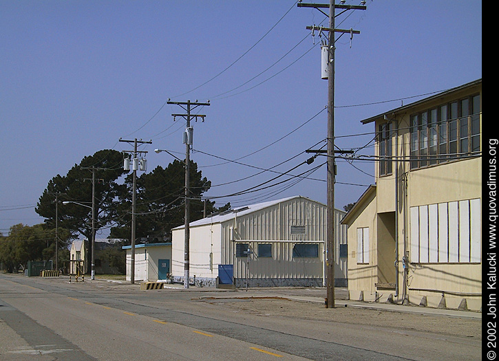 Photographs of some of the military architecture at the Treasure Island Naval Base, San Francisco, California.
