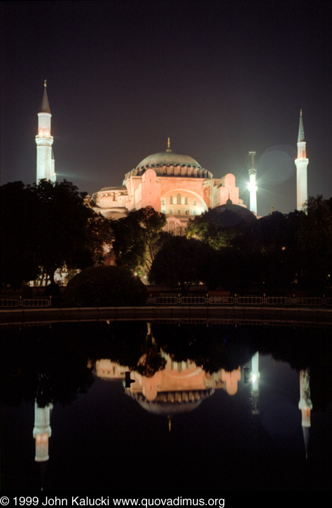 Photographs of the Aya Sophia in Istanbul Turkey.