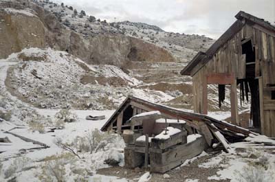 Photographs of the ghost town of Frisco, Utah.