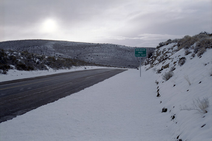 Photographs of a few of the many mountain summits and passes I travelled over in Nevada and Utah.