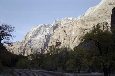 Early winter morning photographs of Zion Canyon, Zion National Park, Utah